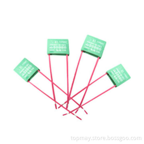 Polypropylene Film Capacitor with 305V Impulse Voltage and 0.0022 to 4.7μF Capacitance